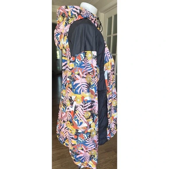 The North Face Women's Hydrenalite Floral Print Hooded Windbreaker Jacket L - Picture 9 of 14